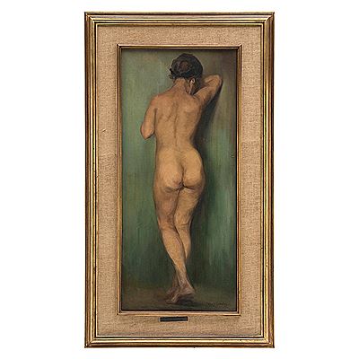 DESNUDO FEMENINO DE ESPALDAS