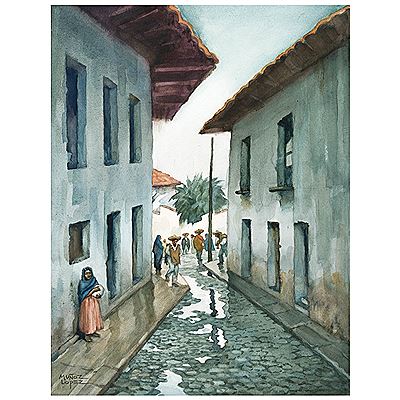 Después de la lluvia by Rafael Munoz Lopez - Auction record, sale price, and art valuation. Compare with similar artists and explore comparable artworks.
