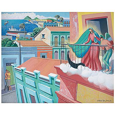 Reina del puerto y de los mares by Antonio Lopez Saenz - Auction record, sale price, and art valuation. Compare with similar artists and explore comparable artworks.
