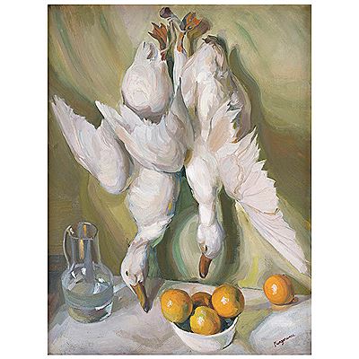 Sample artwork by Juan Mingorance (1906 - 1979), known for landscape, still life, costumbrista scenes, architectural interiors, portraits, and murals. - View similar artists and auction records
