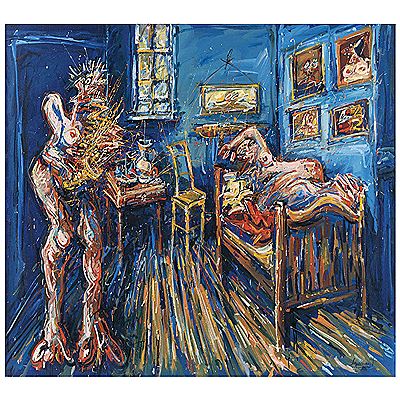 Visitación de las beboperas al cuarto de Van Gogh
