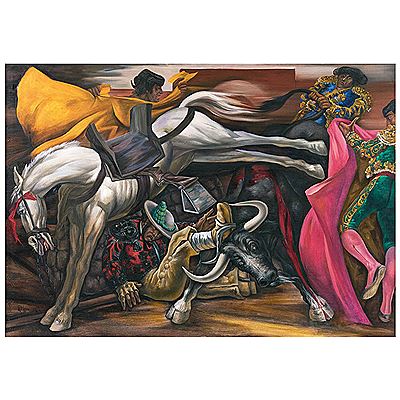 Sample artwork by Jose Reyes Meza (1924 - 2011), known for painting - View similar artists and auction records