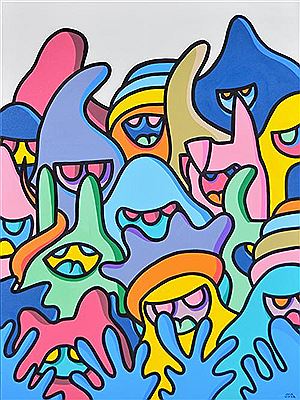 Sample artwork by Jack Vigor, known for street artist - View similar artists and auction records