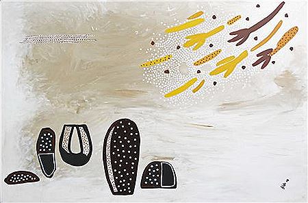 Sample artwork by Shaun Edwards (Born 1975), known for painting, aboriginal art - View similar artists and auction records