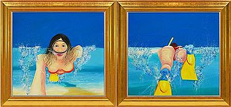 Ocean Find & Ocean Search (diptych) by Peter Hales - Auction record, sale price, and art valuation. Compare with similar artists and explore comparable artworks.