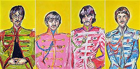 The Beatles (quadtych) by Mark Tippett - Auction record, sale price, and art valuation. Compare with similar artists and explore comparable artworks.