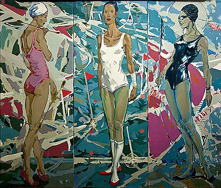 'Sports Stars' (triptych)