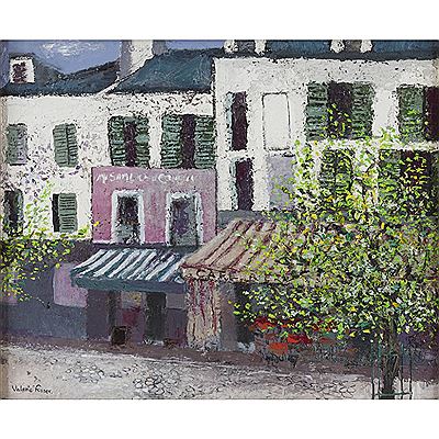 PARISIAN STREET SCENE by Valerie Fraser - Auction record, sale price, and art valuation. Compare with similar artists and explore comparable artworks.