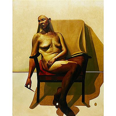 NUDE WITH KNIFE by Craig Mulholland - Auction record, sale price, and art valuation. Compare with similar artists and explore comparable artworks.