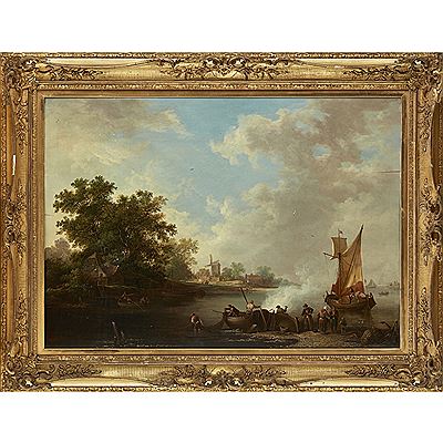 VIEW ON THE BANKS OF THE THAMES