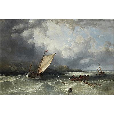 FRENCH FISHING BOATS OFF GRIS-NEZ