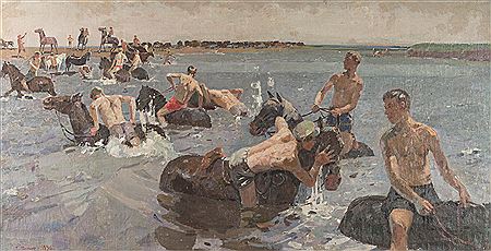 Sample artwork by Grigoryi Andryievitch Shponko (1926 - 2005), known for painting - View similar artists and auction records