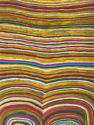 Sample artwork by Mary Morton Kemarre (1925 - 2016), known for aboriginal art - View similar artists and auction records
