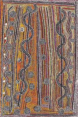 Sample artwork by Paddy Sims Tjapaltjarri (c.1920 - 2010), known for aboriginal art, engraving - View similar artists and auction records