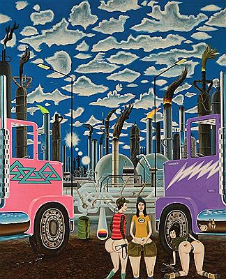 Two Rivers, 2002 by Steve Canaday - Auction record, sale price, and art valuation. Compare with similar artists and explore comparable artworks.