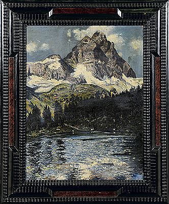 Il Cervino e il lago blu