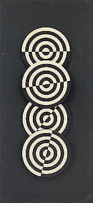 Struttura visiva-Anelli alternati margini mobili, 1964-1968