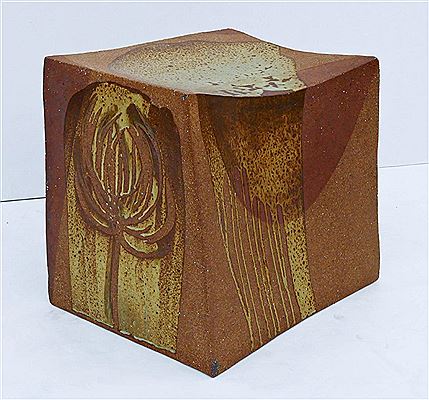 Sculptural Bench with Flower 1977 by Betty Feves - Auction record, sale price, and art valuation. Compare with similar artists and explore comparable artworks.
