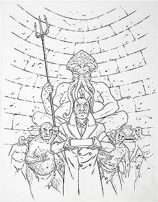 Sample artwork by Olivier Roman, known for cartoonist, illustration - View similar artists and auction records