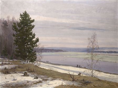 Ice Drift by Nikolai Terpsikhorov - Auction record, sale price, and art valuation. Compare with similar artists and explore comparable artworks.