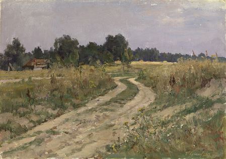 Road to Village Mitino Near Polenovo Estate