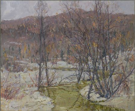 Wet November. Village Donskoe by Nikolai Mikhailovich Romadin - Auction record, sale price, and art valuation. Compare with similar artists and explore comparable artworks.