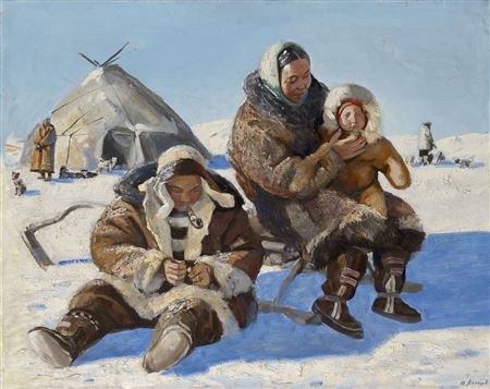 "Family, from the series ""Chukotka""" by Andrey Yakovlev - Auction record, sale price, and art valuation. Compare with similar artists and explore comparable artworks.
