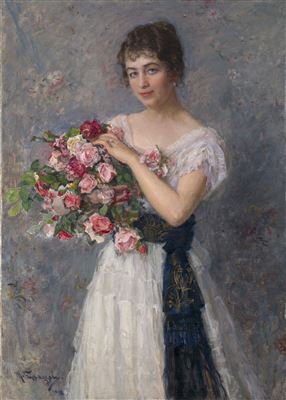 Sample artwork by Nikolaï Dmitrievich Kuznetsov (1850 - 1929), known for portrait, landscape and genre painting - View similar artists and auction records