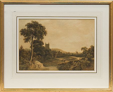 VIEW OF A VILLAGE by James Robertson Miller - Auction record, sale price, and art valuation. Compare with similar artists and explore comparable artworks.
