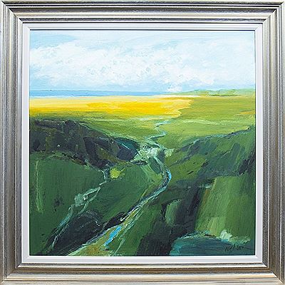 Sample artwork by John Nelson (1933 - 2013), known for painting, landscapes - View similar artists and auction records