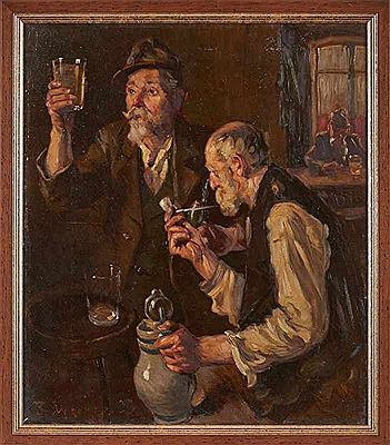 "Beim Apfelwein" by Reinhold Werner - Auction record, sale price, and art valuation. Compare with similar artists and explore comparable artworks.