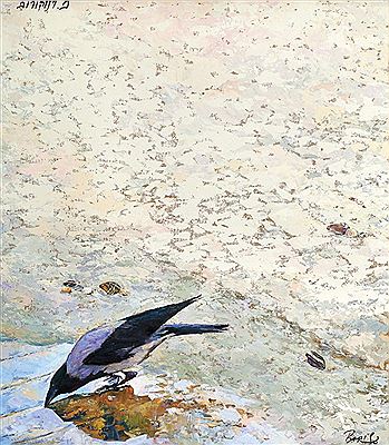 Crow on the Beach