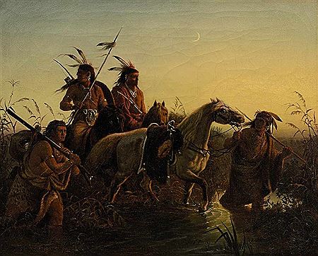 Indians with horses