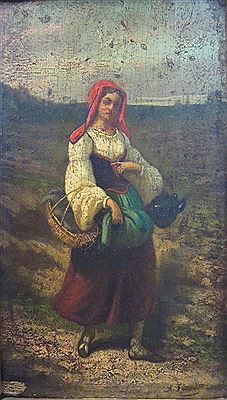 Peasant on a path