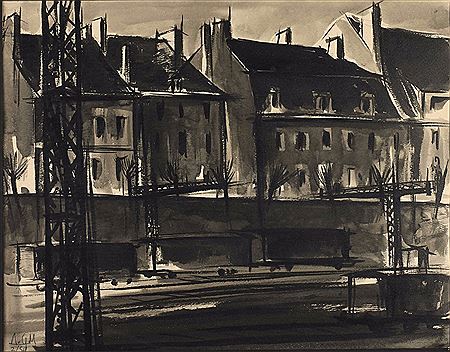 Nevers, la rue de la rotonde