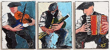 The Trad Musicians (triptych)