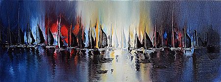 Sample artwork by Barbara Hall (Born 1966), known for landscape painting - View similar artists and auction records
