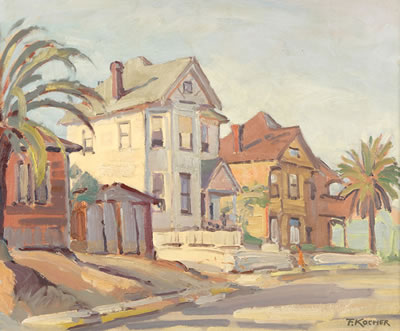 "Bunkerhill St. and Sunset Blvd., L.A. 1959"