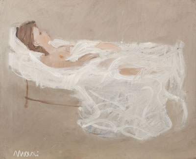 ''Nudino,'' reclining nude abstract