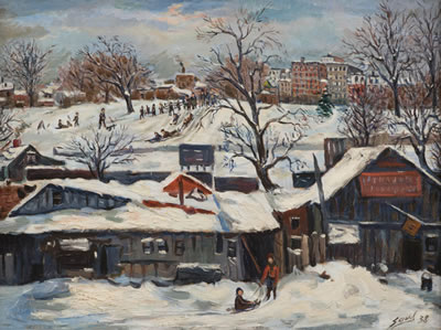 ''Crotona Park in Winter'', Bronx, New York