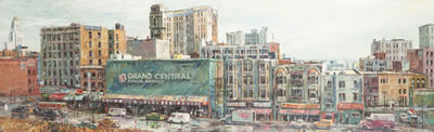 ''Grand Central Public Market on Hill Street Between 3rd and 4th Street, Los Angeles, California, From Bunker Hill - Circa 1939''