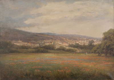 View of Santa Barbara circa 1920