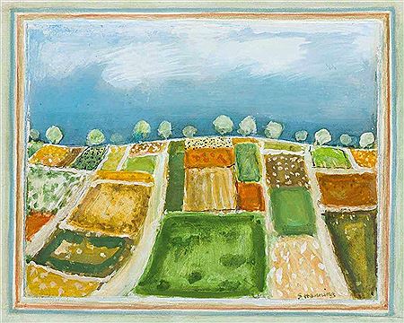 Landschaft mit Feldern