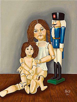 Two dolls and a nutcracker
