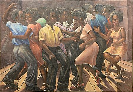 Sample artwork by Rex Goreleigh (1902 - 1986), known for figure-genre, landscape and portrait painting - View similar artists and auction records