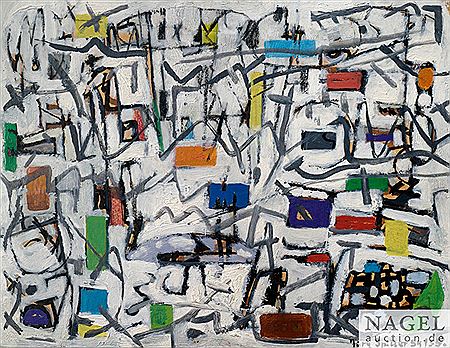 Ohne Titel, 1954/1955 by Jurg Spiller - Auction record, sale price, and art valuation. Compare with similar artists and explore comparable artworks.