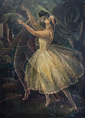 Ballet dancing couple.