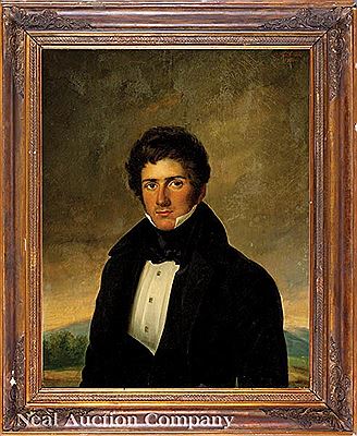 "Portrait of a Louisiana Gentleman, possibly a member of the Delacroix family", 1832