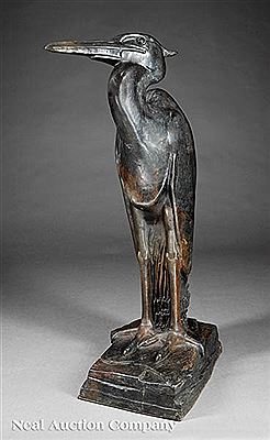 "Grey Heron", 1922