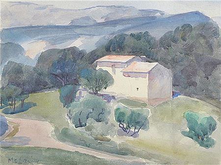 A FRENCH LANDSCAPE WITH A HOUSE by Mary Sophia Ludlow - Auction record, sale price, and art valuation. Compare with similar artists and explore comparable artworks.